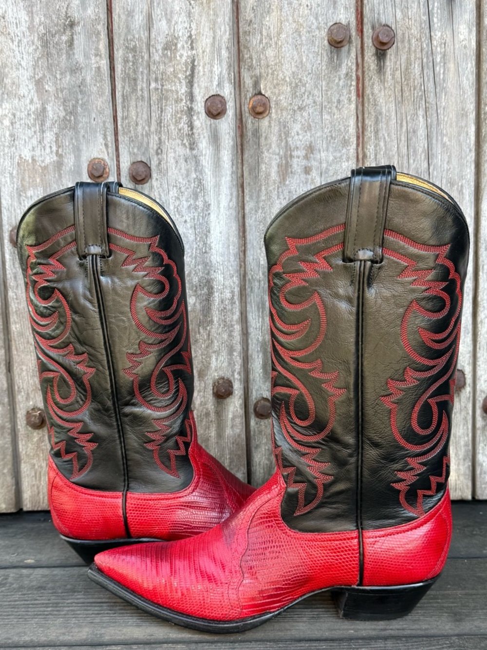Vintage Tony Lama Exotic Leather Women's Cowboy Boots